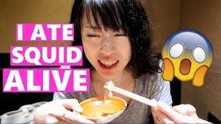 Tokyo Pub Hopping + Fresh Squid Eating // 初体験！生きたイカを…