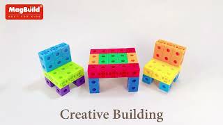 2CM Math Linking Cubes, 100pcs magic snap cube blocks