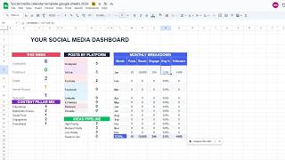Free Social Media Calendar Template Google Sheets for 2026