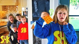 Stinky Cheese April Fools Joke! Sneak Attack Squad vs SuperHeroKids