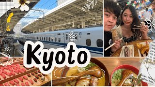 KYOTO Vlog ⛩️ | nishiki market & get to wrong train to Osaka 🏯 😱😱 #JP