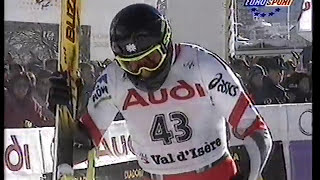 Bib 43: Fritz Strobl wins downhill (Val d'Isere 1996)