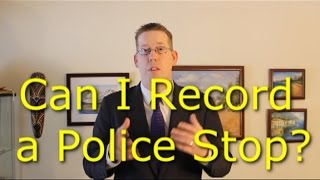 Can you video record the police during a traffic stop in Virginia?