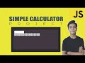 JAVASCRIPT Course Project Based Learning - Simple Calculator Using Javascript Project #8
