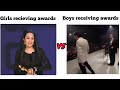 Girls recieving awards VS Boys receiving awards 😂 || MG edits || #girlsvsboysmemes