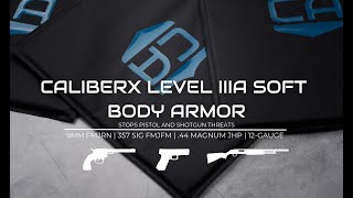 CaliberX Level IIIA Soft Body Armor