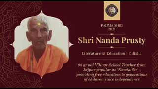 Nanda Prusty | 102 year | free education in Odisha