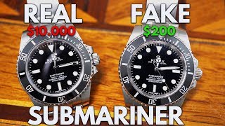 REAL vs FAKE ROLEX - ROLEX Submariner 114060 Replica