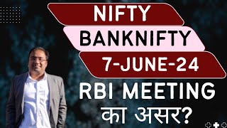 Nifty Prediction and Bank Nifty Analysis for Friday | 7 June 24 | Bank Nifty Tomorrow