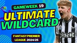 FPL GW19 THE BEST WILDCARD TEAM | FANTASY PREMIER LEAGUE 2024/25 TIPS