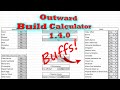 Outward Build Calculator 1.4.0 Update: Now Includes Positive Status Effects!