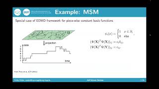 Dr. Feliks Nüske --- Kernel Methods for Koopman-based Modeling in Molecular Simulation