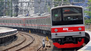 【4K60P】【チカラン線高速走行】KAI Commuter205系電車(MT61)(界磁添加励磁制御) チカラン線・環状線運用 到着・発車シーン集+乗車動画(走行音) 2023.10