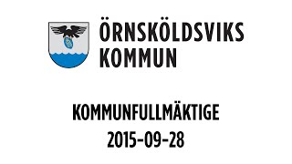 Örnsköldsviks Kommunfullmäktige 2015-09-28