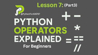 Python Operators Explained for beginners