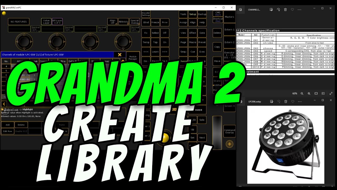 Grandma2 Create Library Youtube