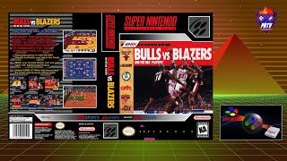 Gameplay -  Bulls vs. Blazers and the NBA Playoffs - Super Nintendo