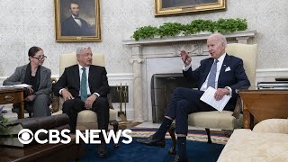 Biden and Mexican President Lopez Obrador hold meeting | full video