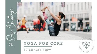 30 Minutes Yoga for Core || 14 Day Challenge - Day 1