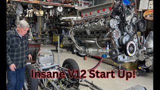V12 Race Car Engine Roars Back to Life!
