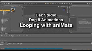 Daz Dog8 - aniMate Looping Tutorial - Mocap Online