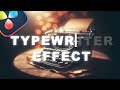 How To Make The TYPEWRITER Text EFFECT In DaVinci Resolve