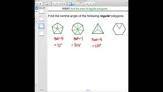 Section 11.6 - Area of Regular Polygons (Geometry)