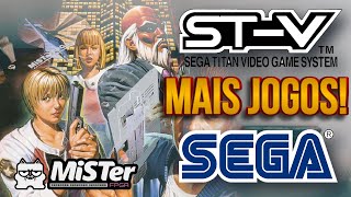 Novos jovos de Sega Titan STV rodando no Core Sega Saturn no Mister Fpga. Atualização e Review.