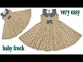 Baby frock cutting and andstitching full umbrella frock