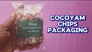 Cocoyam chips packaging