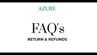 Returns & Refunds FAQ