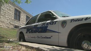 Burnet police searching for person who set one of their patrol cars on fire