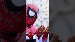 Future Heroes! 🔥 Islamic Superhero Spiderman Batman Hulk doing muslim prayer