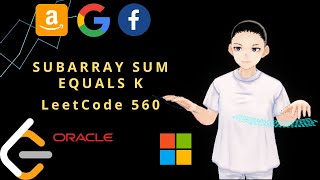 Leetcode 560 - Subarray Sum Equals K (JAVA Solution Explained!)