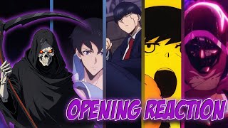 Undead Reacts to 2024 ANIME Openings FOR THE FIRST TIME! | Mashle OP 1 & 2, Solo Leveling!
