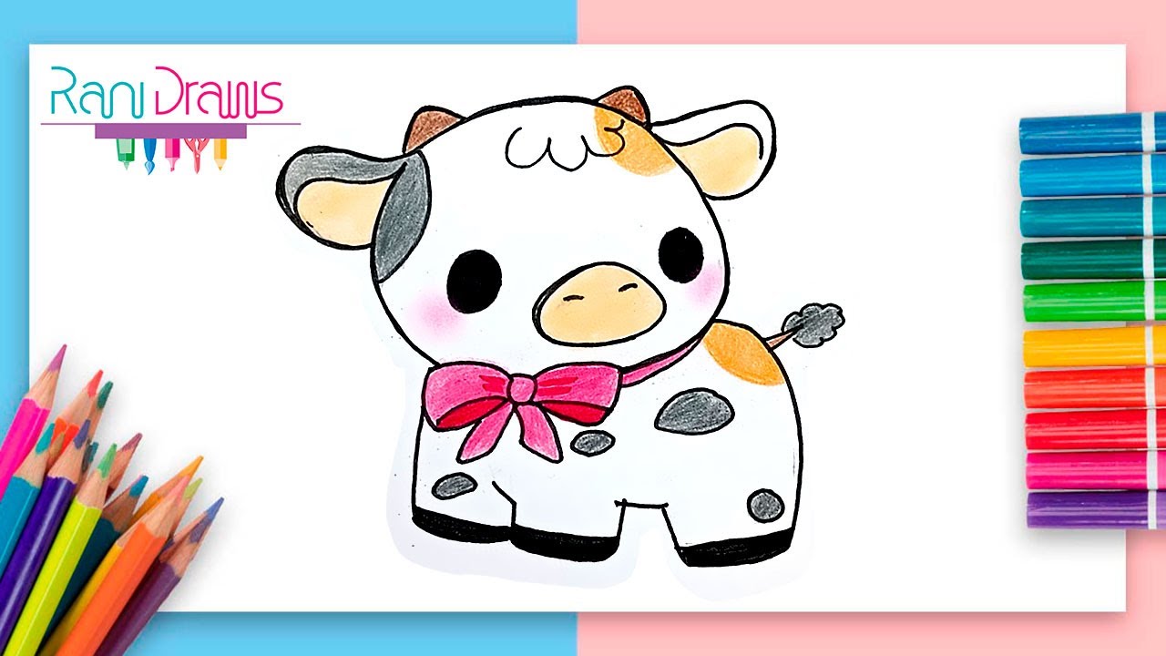 Como Dibujar Una Vaca Kawaii Dibujos Para Dibujar Dibujos Faciles My