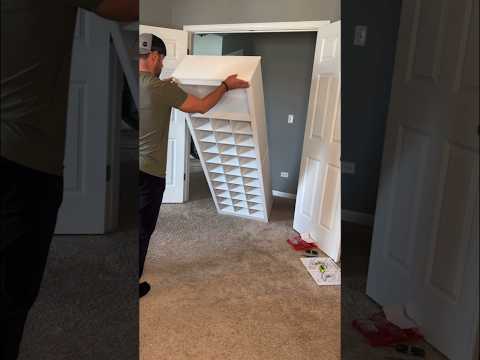 Closet upgrade ideas using the Songmics 10 Tier Shoe Rack. Home renovation ideas. Spring cleaning ideas