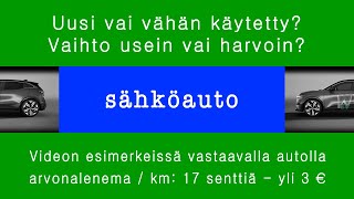 Uusi vai käytetty sähköauto