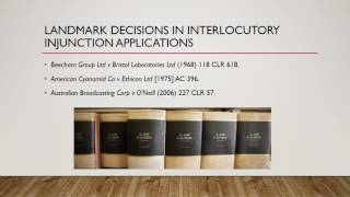 Interlocutory Injunctions video