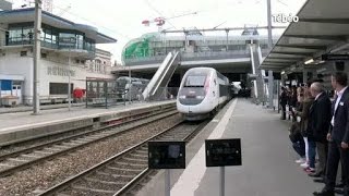 SNCF : Un TVG inaugure la ligne Paris - Rennes(Bretagne)