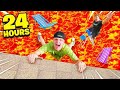 24 HOUR EXTREME FLOOR IS LAVA CHALLENGE!