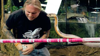 THOUGHT I GOT BITTEN BY A DEADLY COBRA!! CLOSE CALL!! | BRIAN BARCZYK