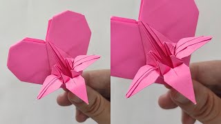 Origami HEART & FLOWER | How to make a paper hearts