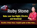 Make Your Sun Strong With Ruby | Astrological Benefits of Ruby Gemstone | Ruby Stone Uses #manik