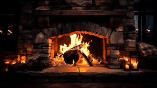 Cozy Fireplace with Crackling Fire Sounds in a Relaxing Atmosphere to Relieve Stress and Insomnia