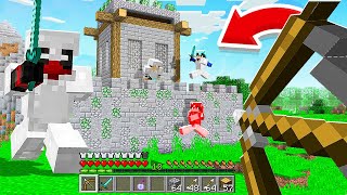 Minecraft Raiding an EXTREME Castle.. with ANGRY kids online