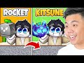 Trading Rocket Fruit To Kitsune Fruit in 1 Video! (Blox Fruits)