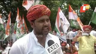 Youth Congress Demonstrate Against Rahul Gandhi’s Resignation