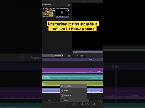 How to Sync Video and Audio Automatically in Lumafusion 4.0 Multicam Editing by Terri Morgan