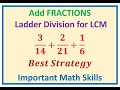 Add Three Fractions with Different Denominators LCM Add Three Fractions with Different Denominators LCM
